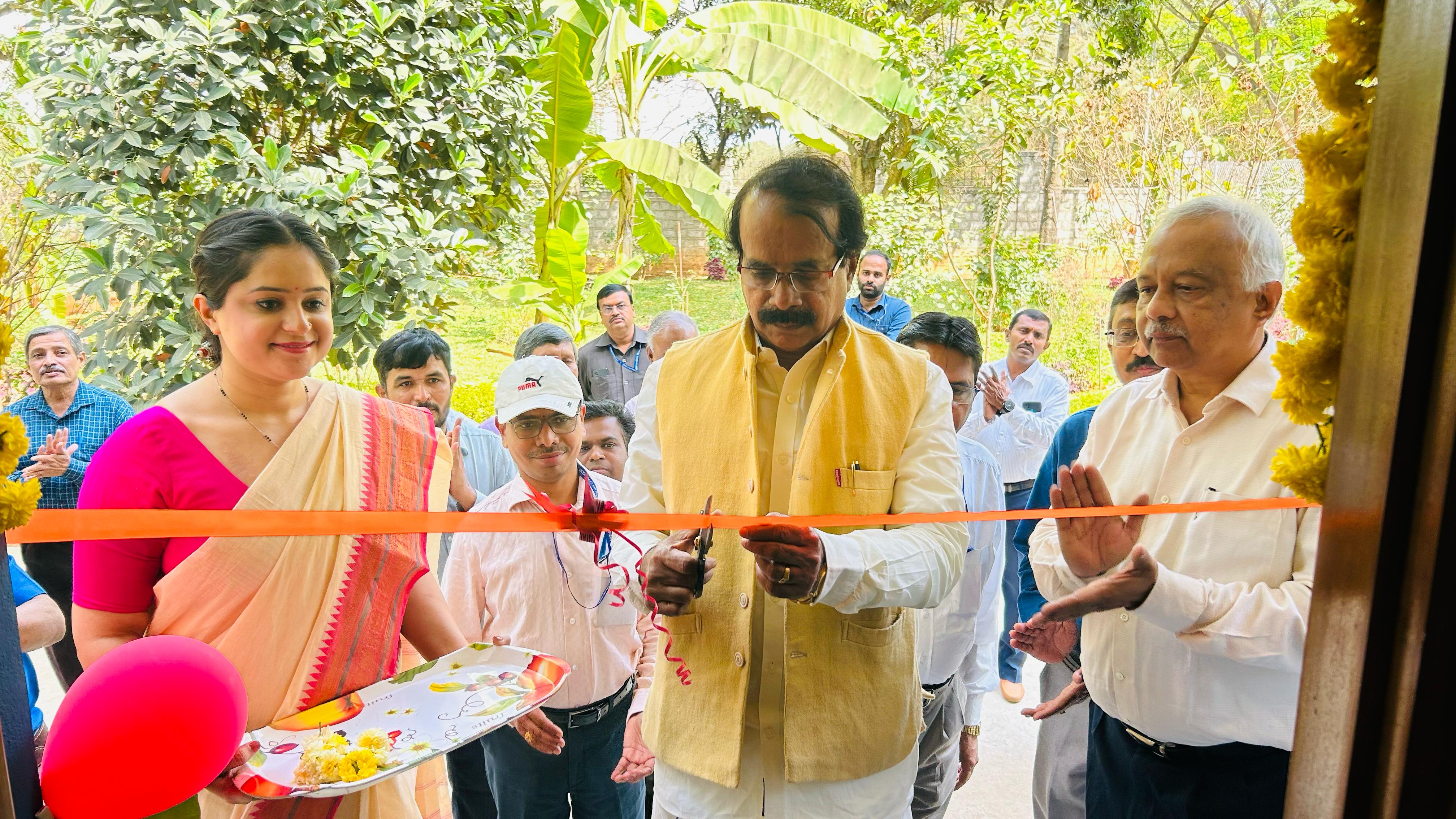 Union Misiter of State inaugrating the renovated guest house of CICEF